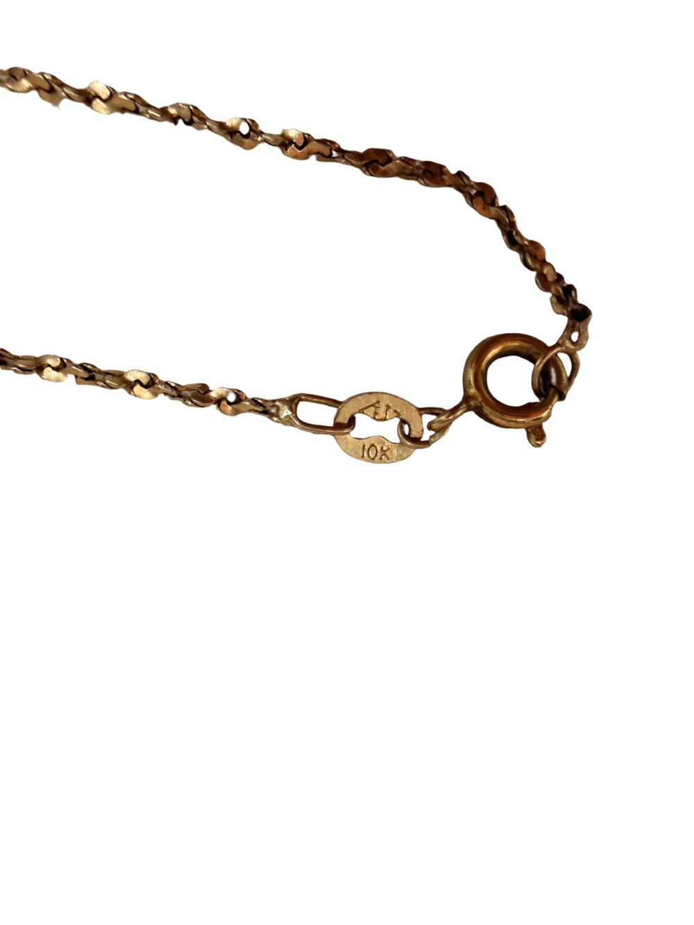 10kt solid Gold Rope Chain bracelet - Picture 3 of 4